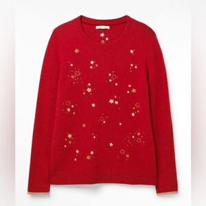 𝅺white Stuff Starlit Jumper Pullover Holiday Sweater